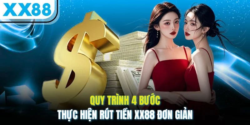 Quy trình 4 bước thực hiện rút tiền XX88 đơn giản